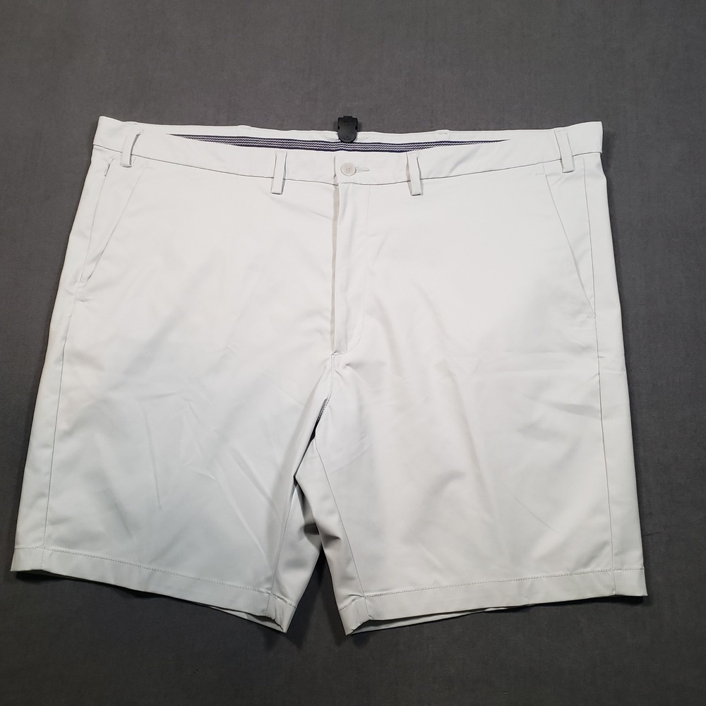 St. John's‎ Bay Golf Shorts Mens 52 Gray Flat Front Performance Polyester
